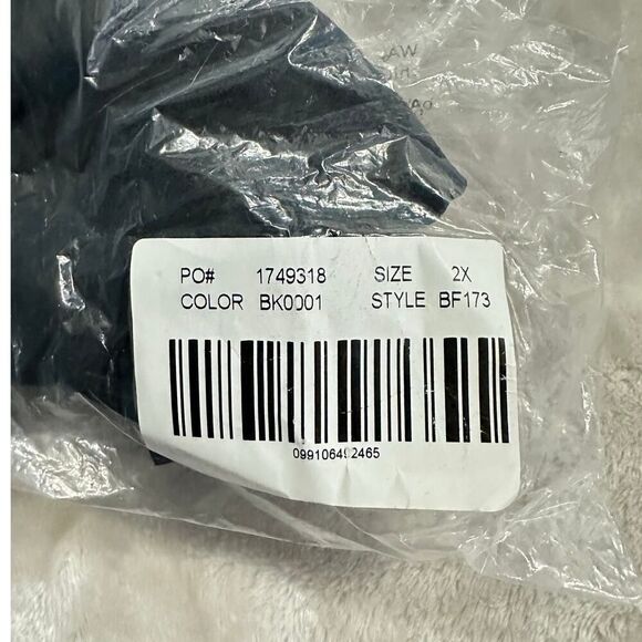 J.Crew Bikini Bottom Women's Plus 2X Black O-Ring Curved-Waist Cheeky String NWT - Picture 8 of 8